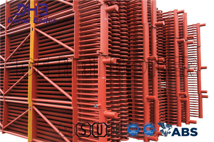 Steel Economiser Coil , Boiler Stack Economizer  For Chemical Plant Systems